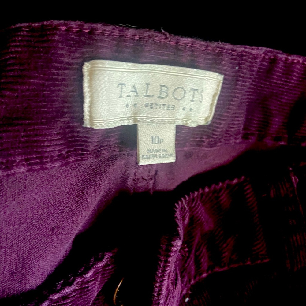 Talbot Purple Corduroy Pants